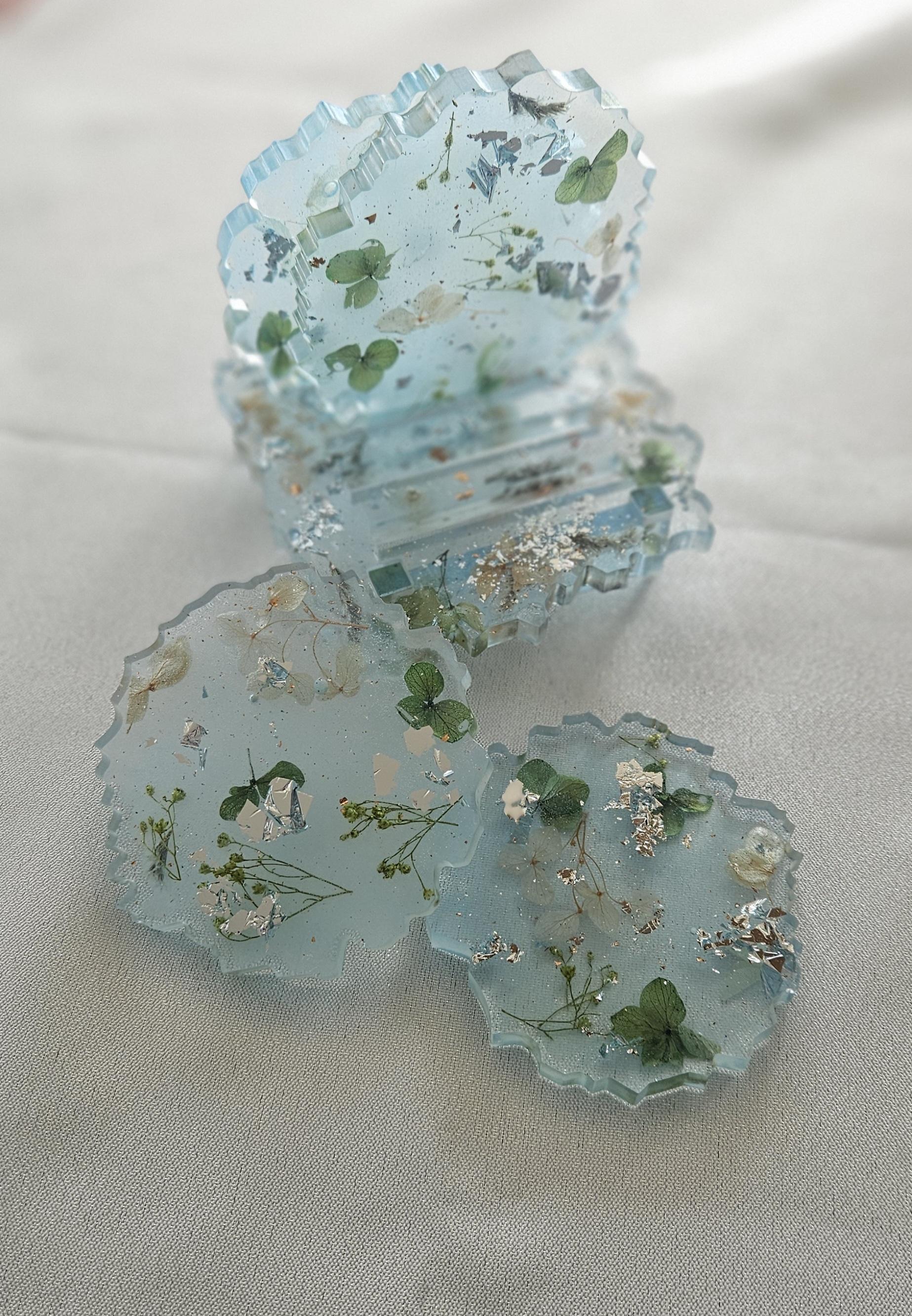 Camille Guter handmade resin coasters